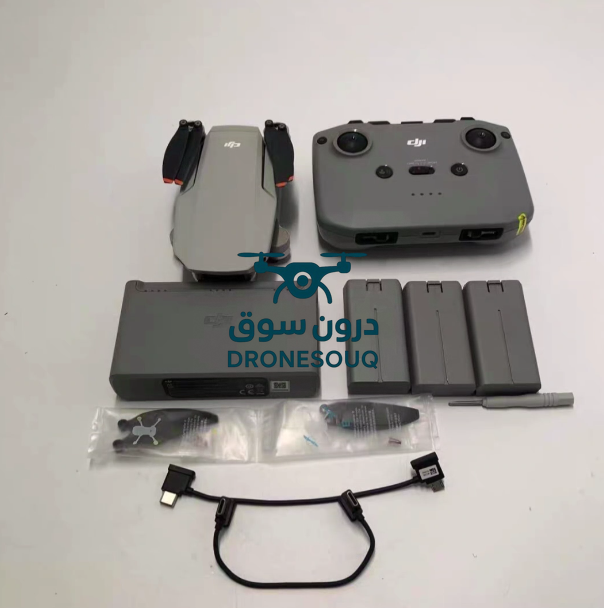 مجموعة DJI Mini 2 Fly More | مجموعة كاملة مع البطارية الأصلية ومحور الشحن 