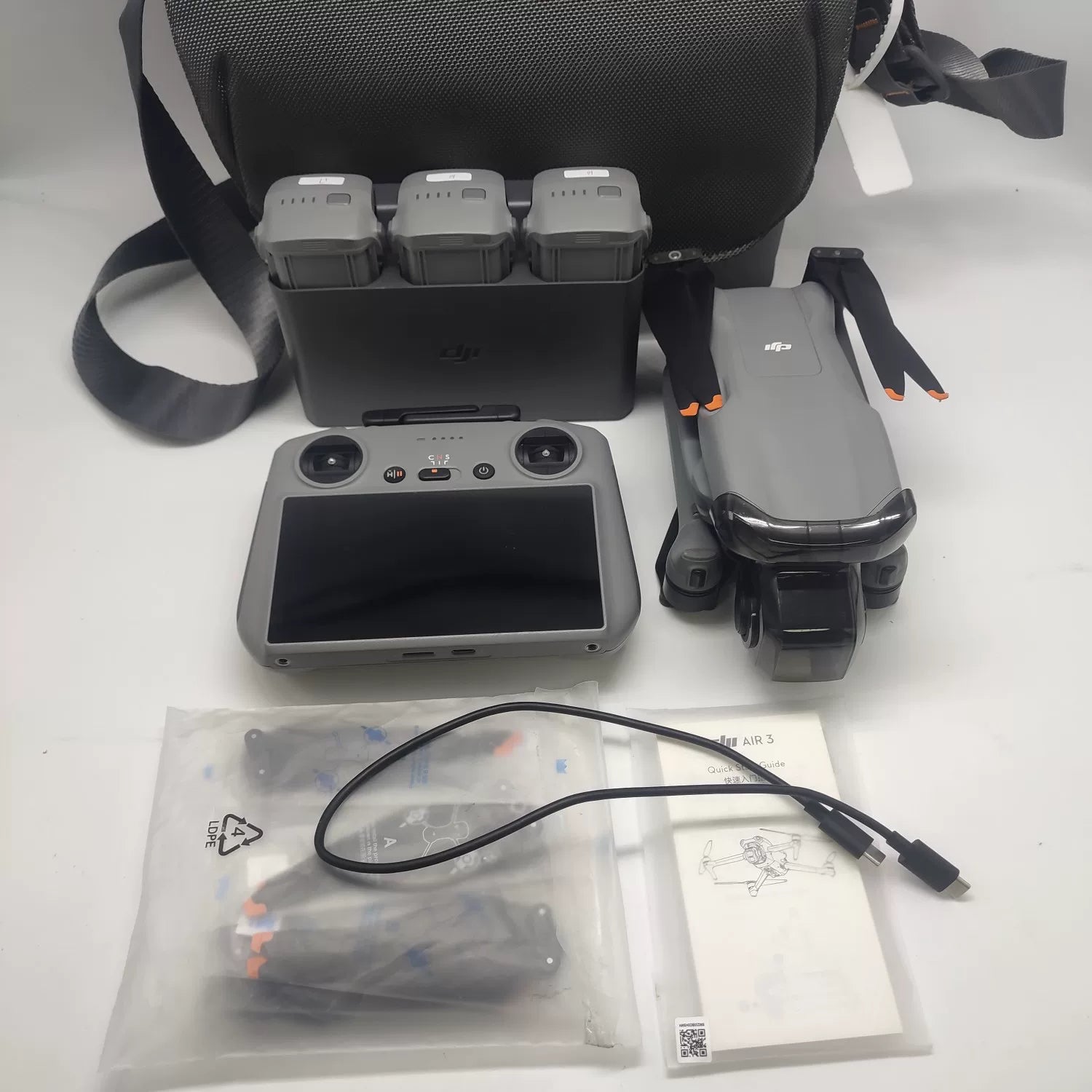 95% New (Like New) DJI Air 3 Screen Remote Fly More Combo with DJI Care Refresh