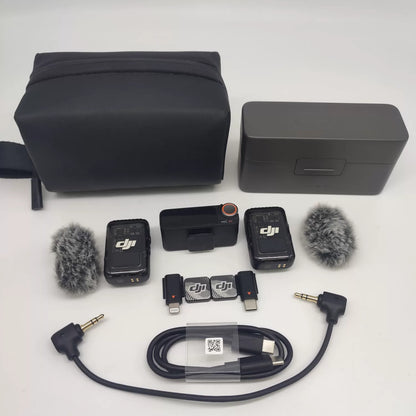 Near-New DJI Mic 2 (2 Mics + 1 Receiver with Charging Case)