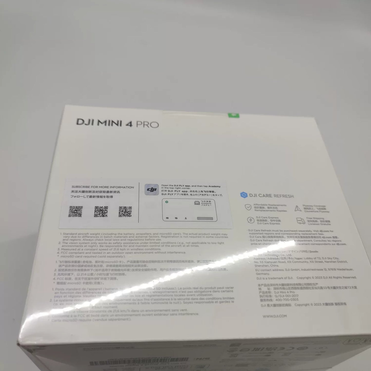 Brand New (Body Sealed) Mini 4 Pro with Screen, Extended Battery Fly More Combo with DJI Care Refresh