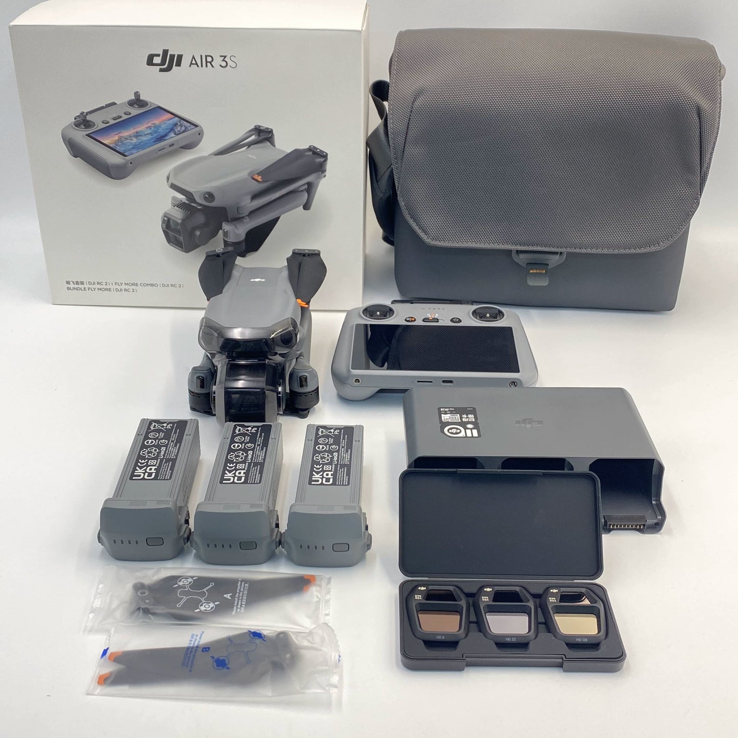 DJI Air 3S Fly More Combo with Screen Remote and Care Refresh - Excellent (95% New)