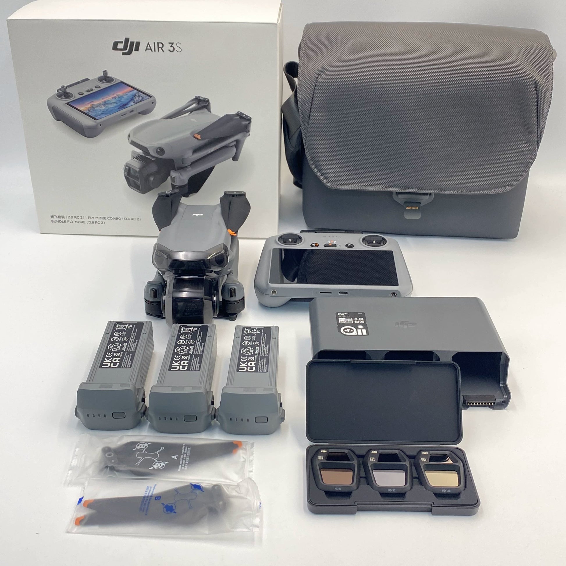 DJI Air 3S Fly More Combo with Screen Remote and Care Refresh - Excellent (95% New)