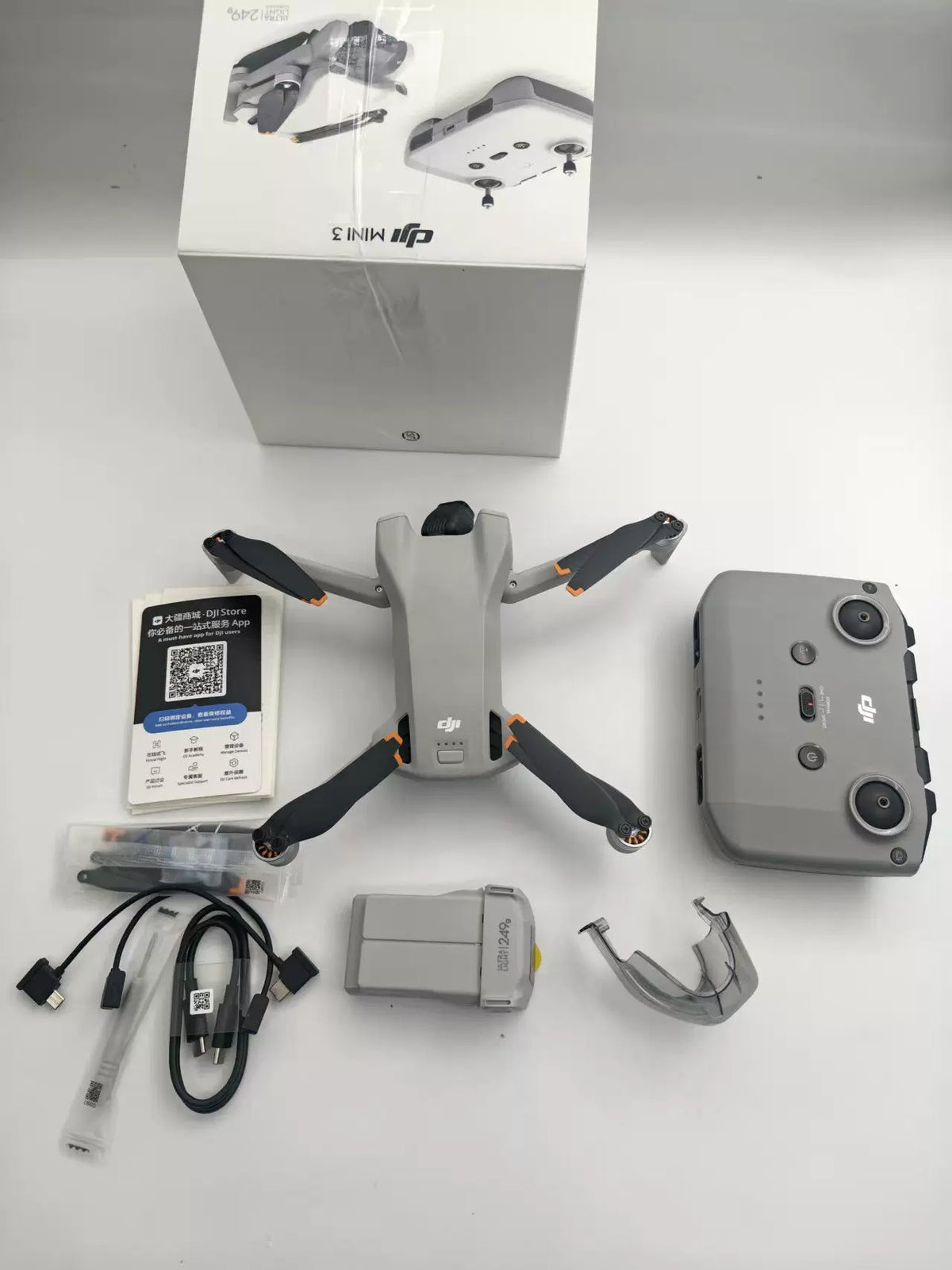 99% New (Mint) DJI Mini 3 Drone Box Opened, Not Activated – photo 1