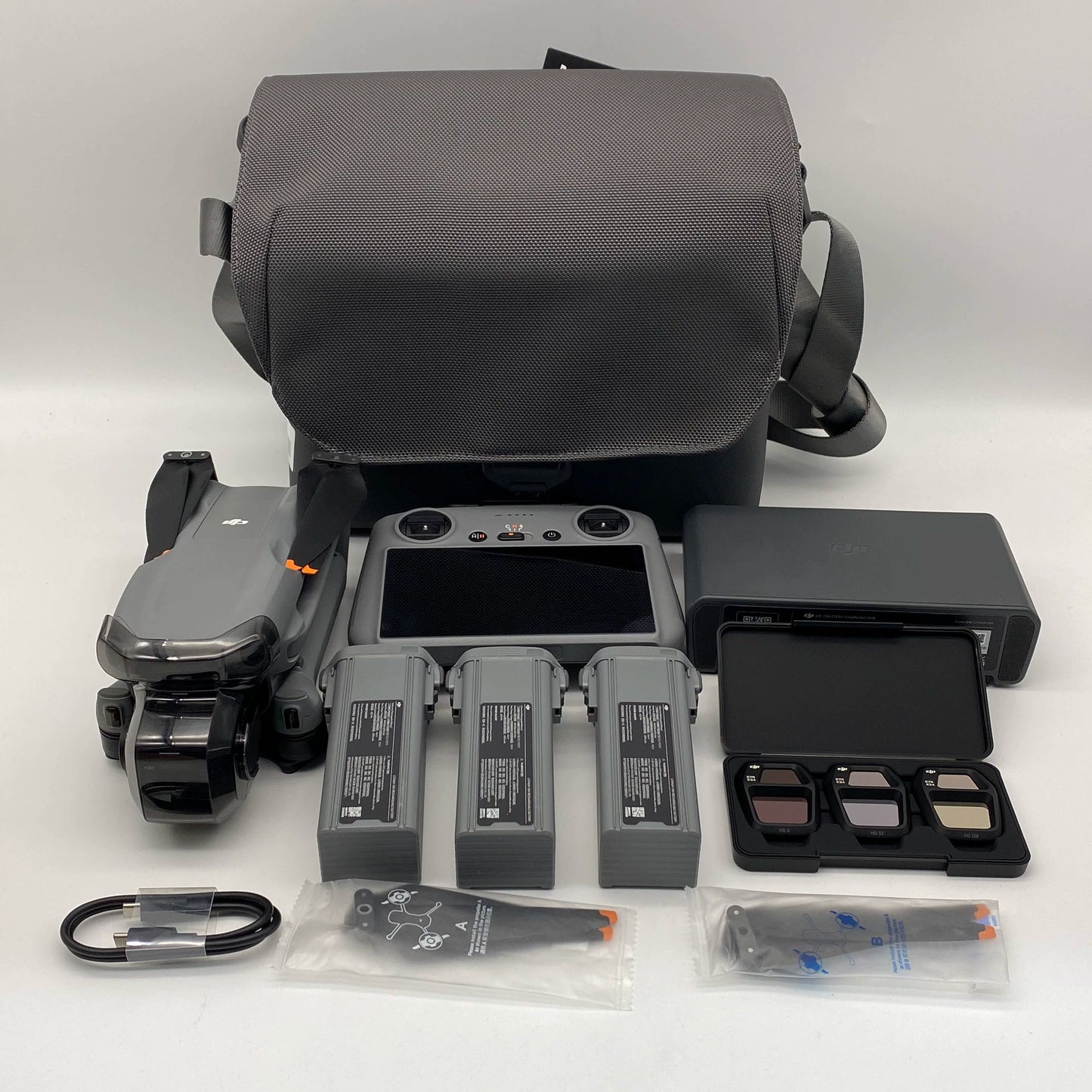 DJI Air 3S Fly More Combo with Screen Remote and Care Refresh - Excellent (95% New)