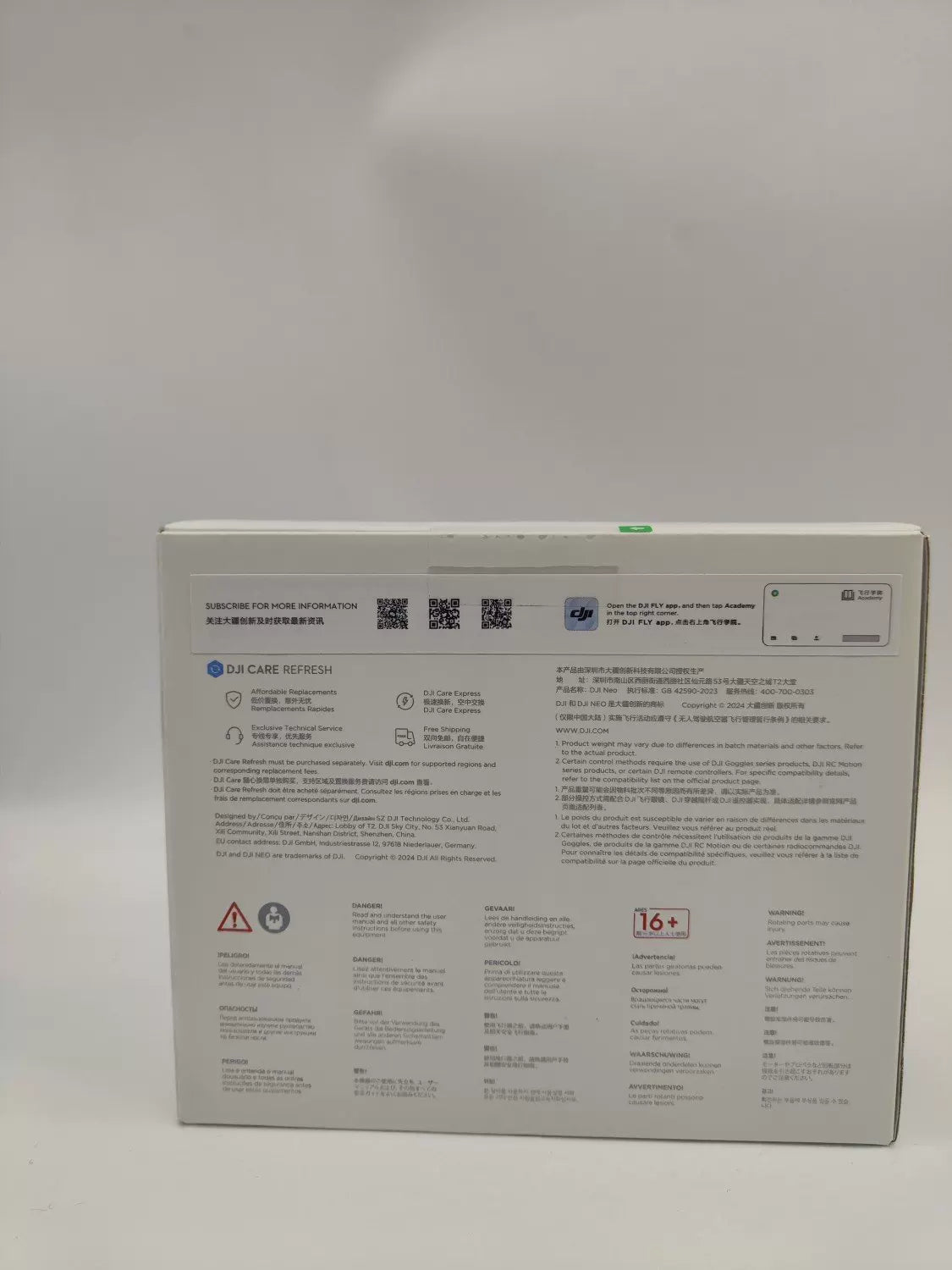 Brand New DJI neo Fly More Combo with DJI Care Refresh