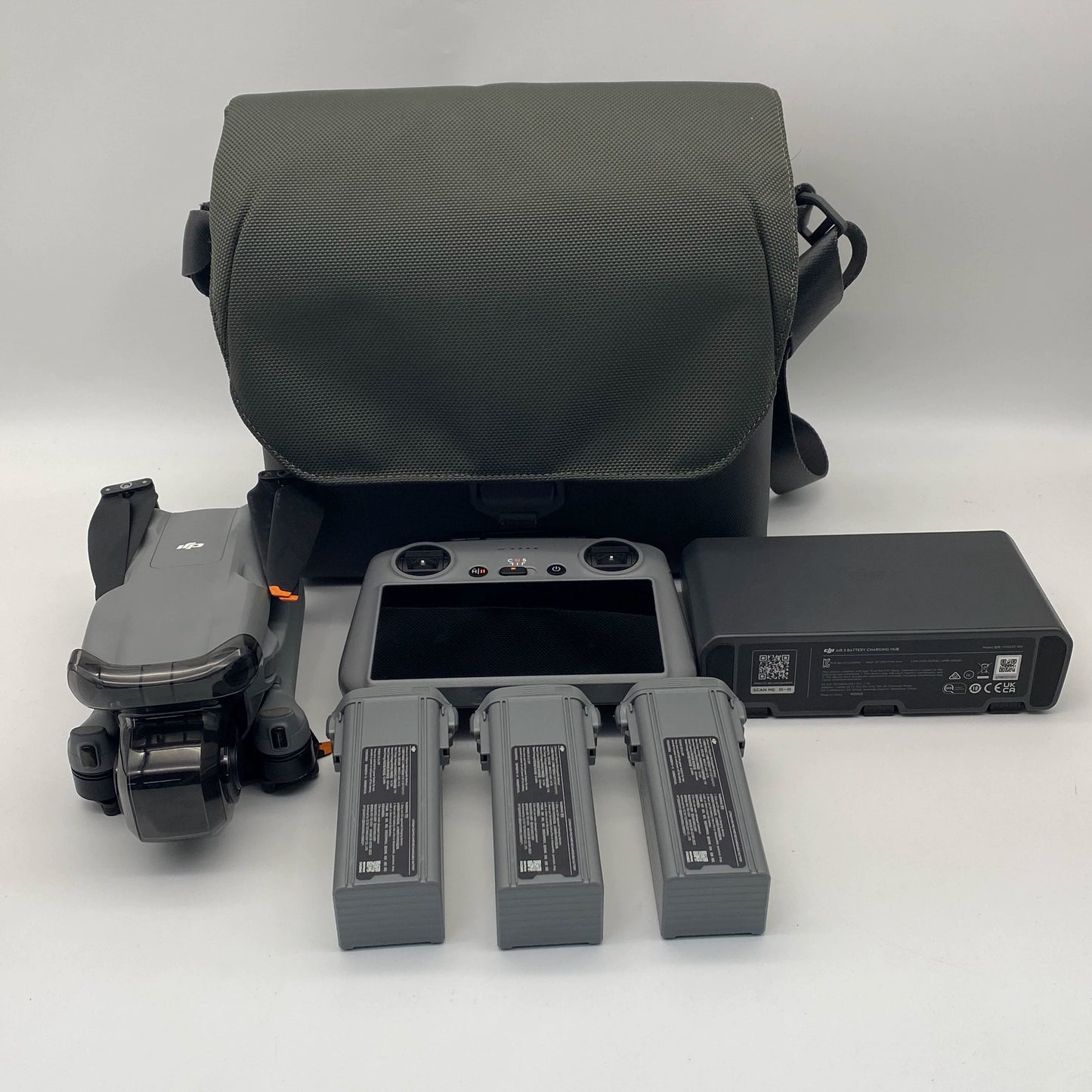 DJI Air 3 Fly More Combo with Screen Remote Module and Care Refresh - Excellent (95% New)