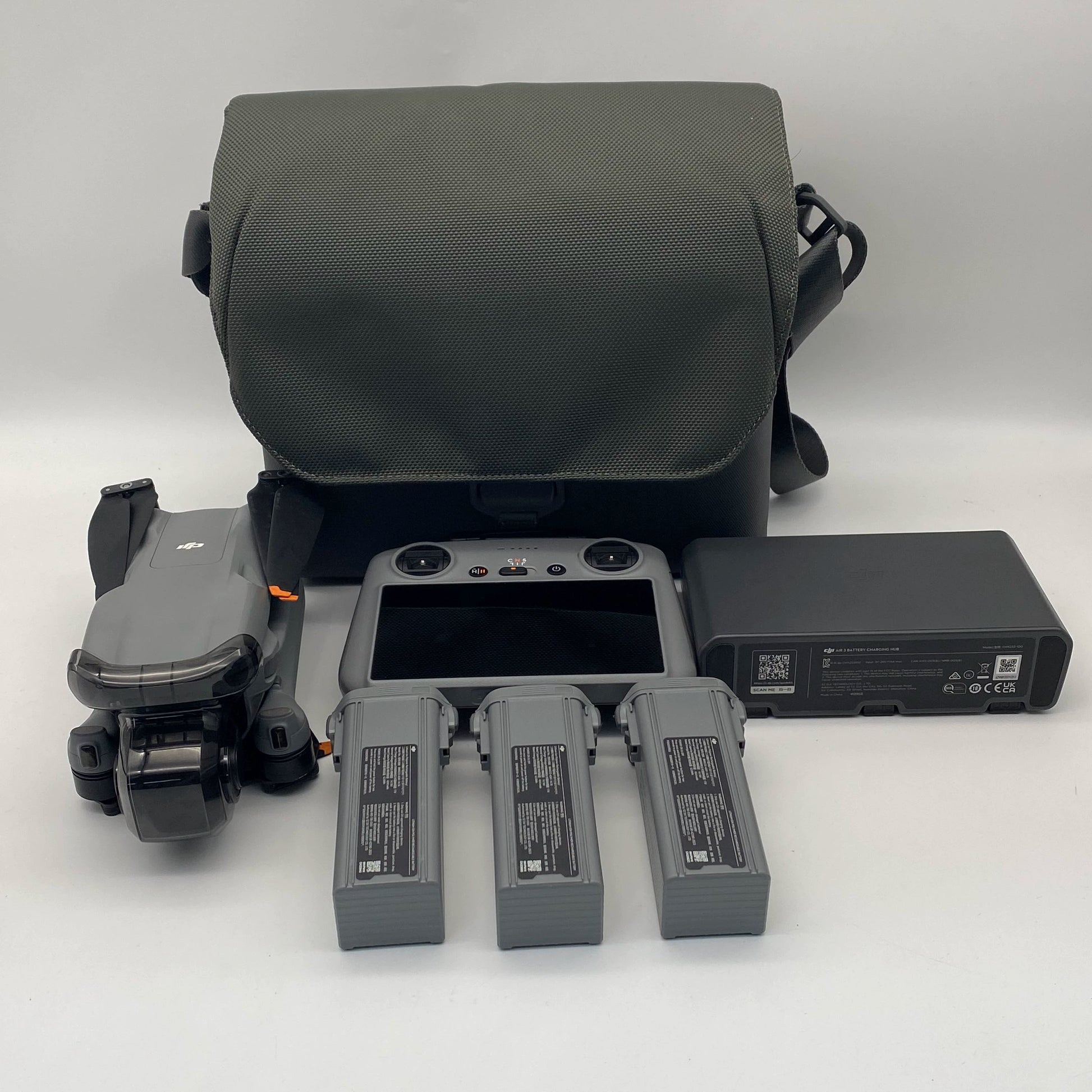 DJI Air 3 Fly More Combo with Screen Remote Module and Care Refresh - Excellent (95% New)