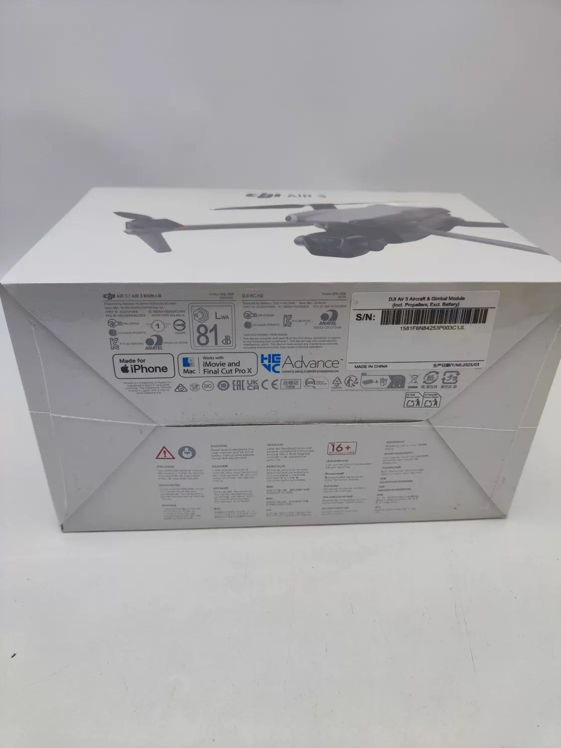 Brand New DJI air3 with Screen Fly More Combo with DJI Care Refresh