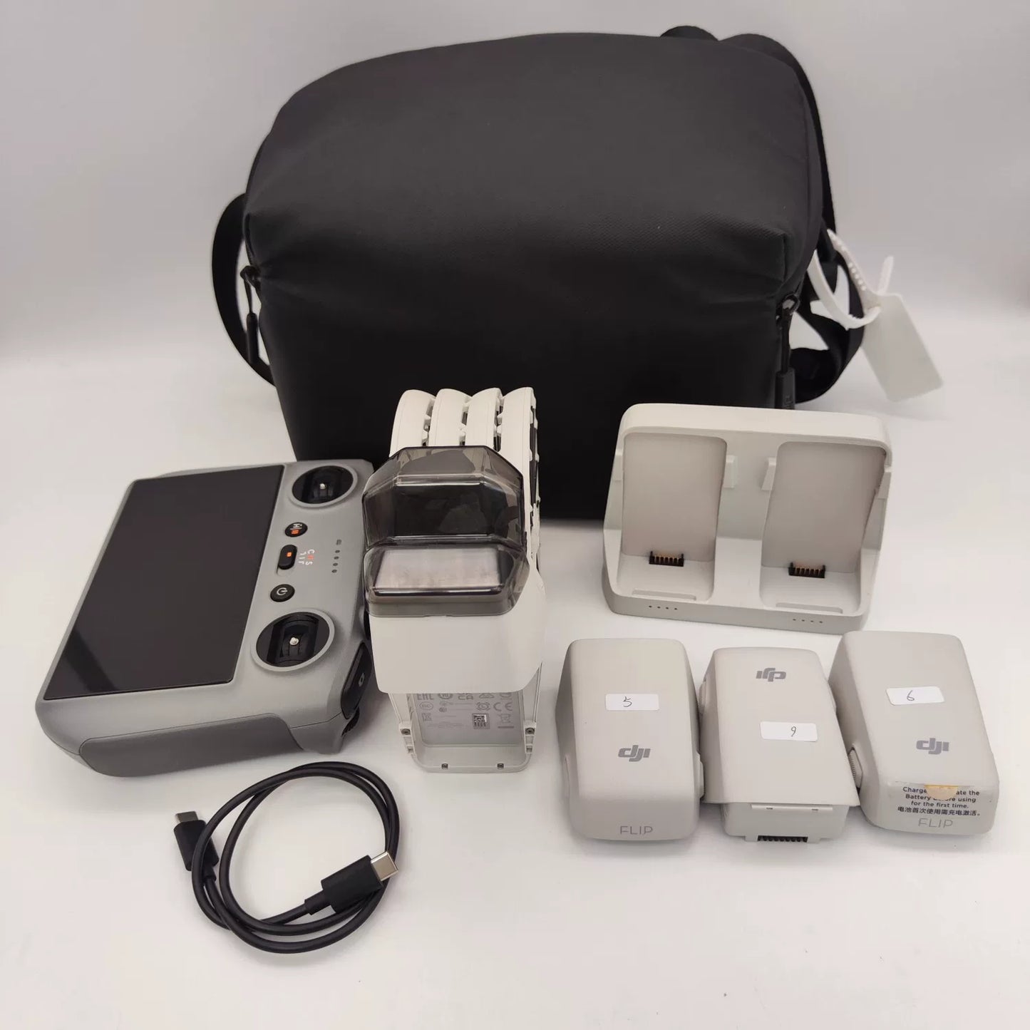 95% New (Like New) DJI Flip with Screen Fly More Combo with DJI Care Refresh