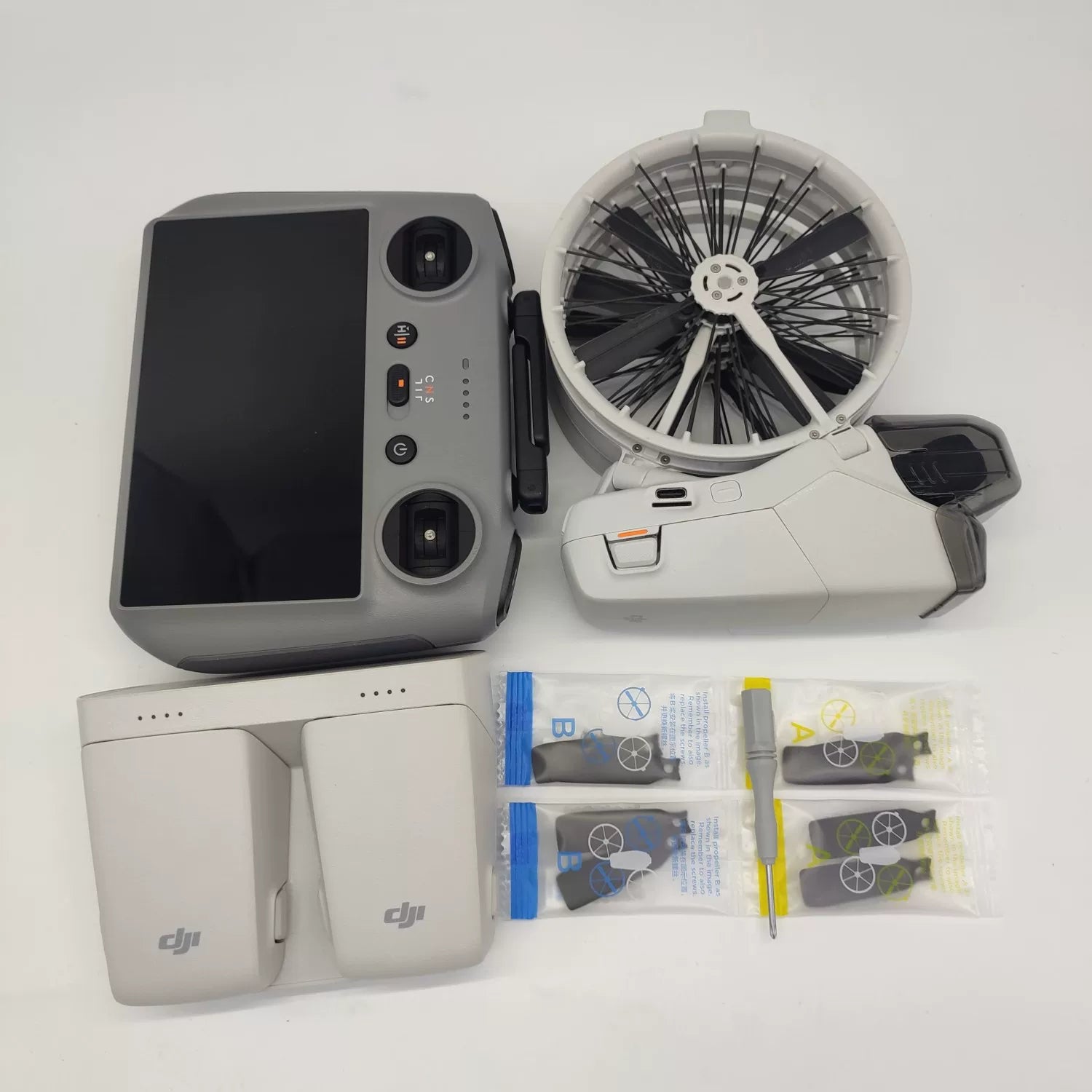 95% New (Like New) DJI Flip Screen Remote Fly More Combo with 2-Year DJI Care Refresh