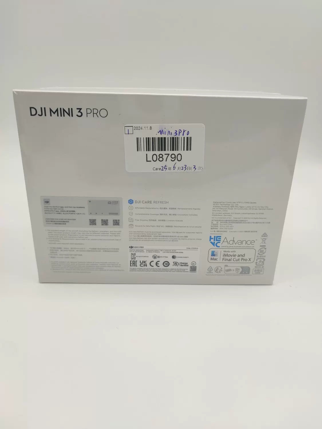 Brand New DJIMIni3pro with Screen, Extended Battery Fly More Combo with DJI Care Refresh