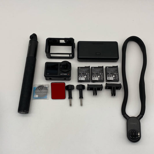 DJI Osmo Action 4 Ultimate Combo with Care Refresh + Neck Mount - Excellent (95% New)
