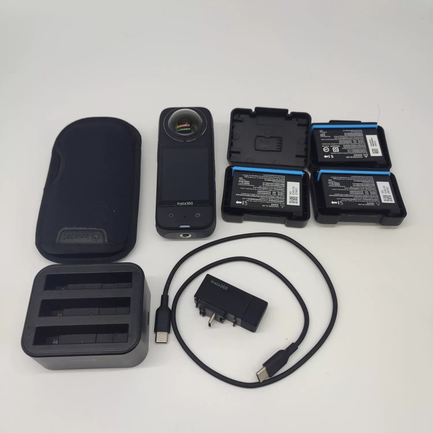 95% New (Like New) Insta360 360 X3 Triple Battery with Quick-Transfer Companion