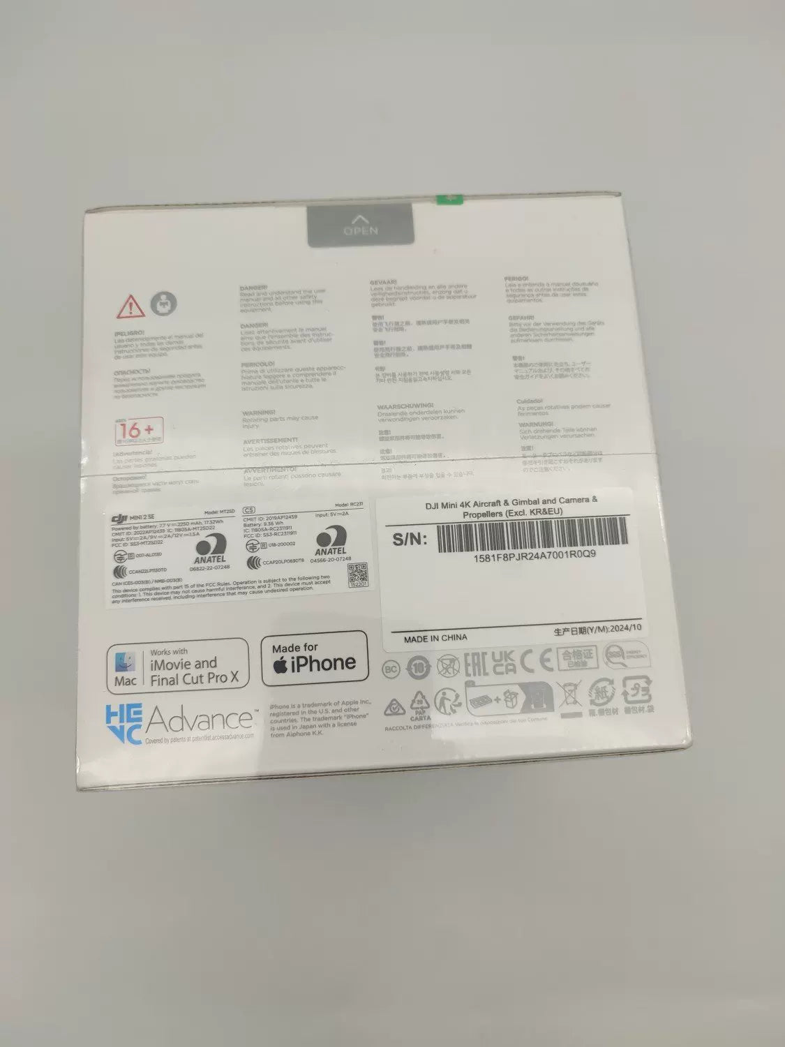 Brand New DJI Mini4k Standard Edition with 2-Year DJI Care Refresh