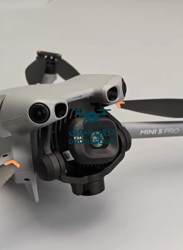 طائرة بدون طيار قابلة للطي DJI Mini 5 Pro بدقة 4K (طائرة بدون طيار فقط) - شاشة CMOS مقاس 1 بوصة، استشعار عوائق بزاوية 360 درجة، مدى 20 كم، ActiveTrack 360 